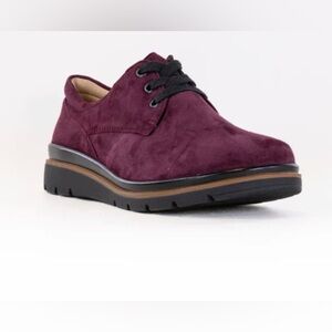 FIDELIO suede purple lace up men’s shoes size 8,5.